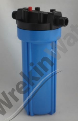 HD10 10in Heavy Duty Water Filter Housing with PR - 3/4in Ports with Bracket and Spanner